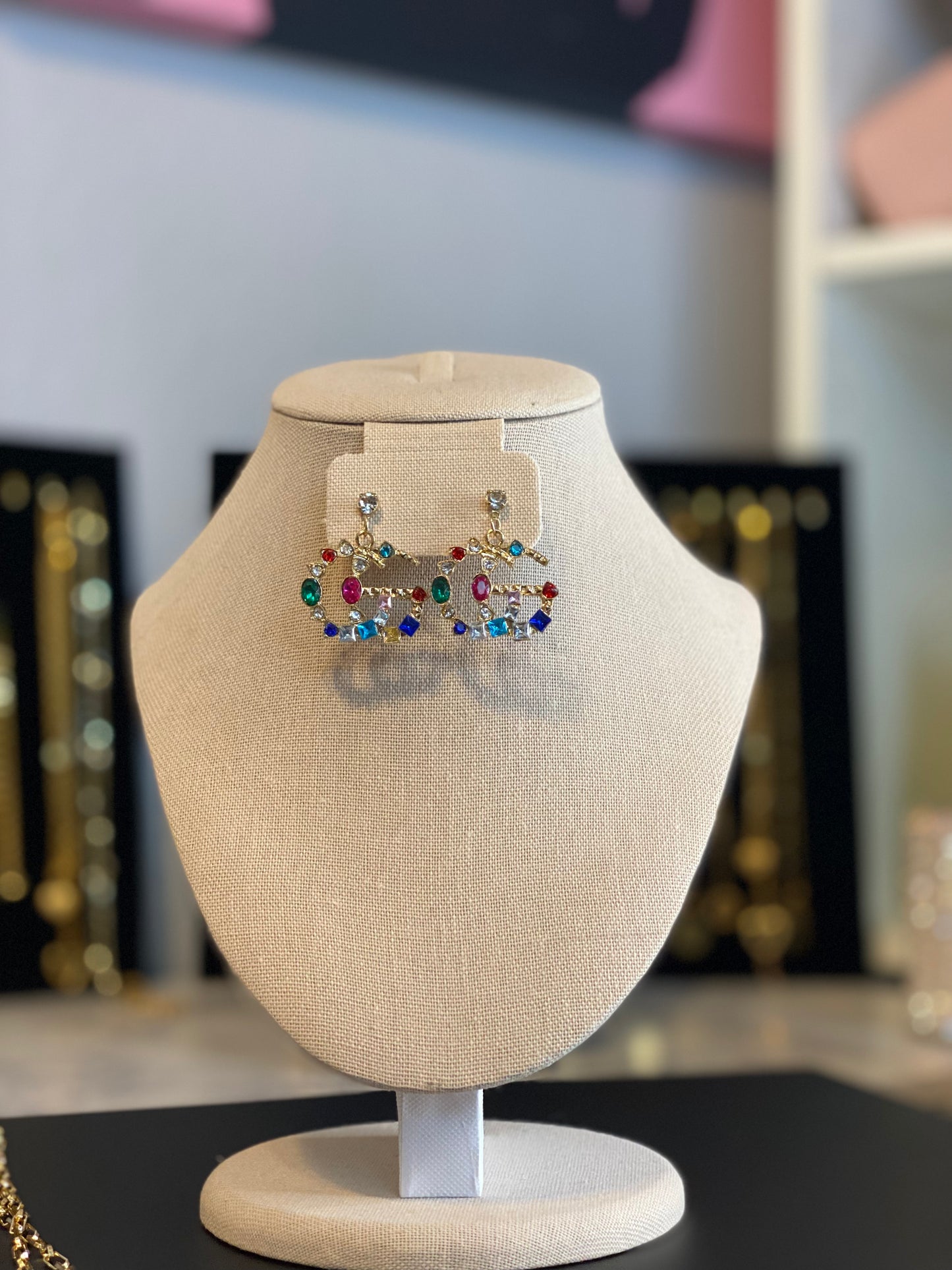 Colorful GG earrings